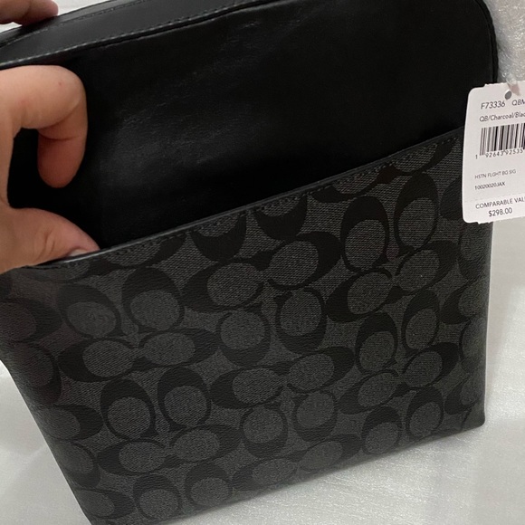 ✅NEW🆕Coach Men Houston Flight Bag/crossbody bag/messenger bag🆕 - Picture 3 of 11